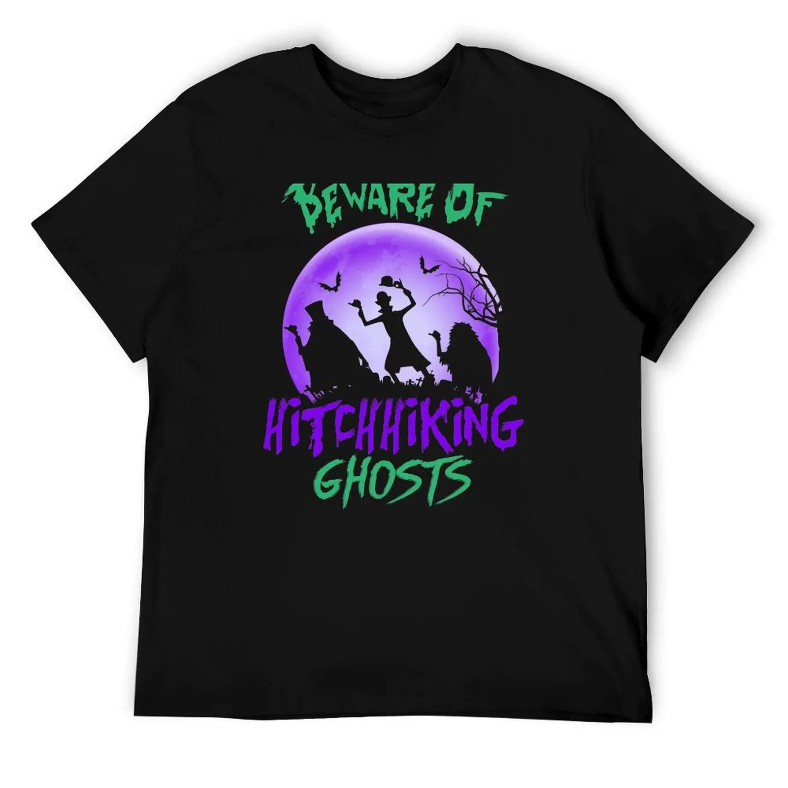 

Beware Of Hitchhiking Ghost Halloween T-Shirt graphic t shirts for man t shirt for man 100 percent cotton T-Shirt