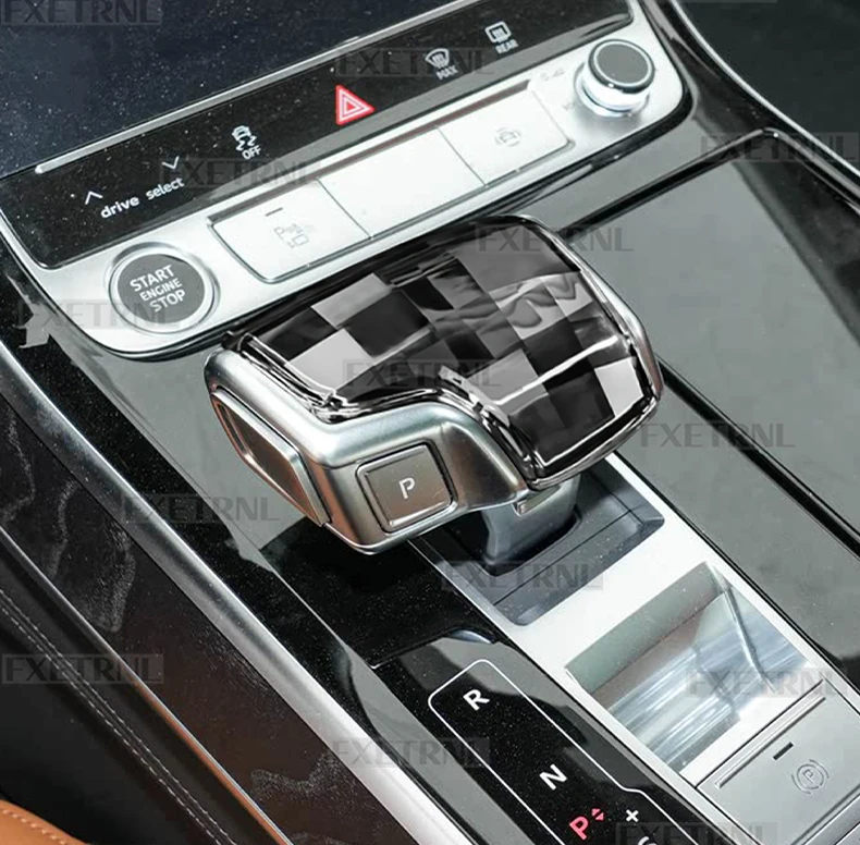 Für Audi A6/RS6/RS7/C8/A8/SQ8 2019 2020 2021 2022 2023 2024 2025, A7 4K, Q7/Q8/S8 (Linkslenker): Ersatzabdeckung für den Kristall-Schaltknauf – Detail 5