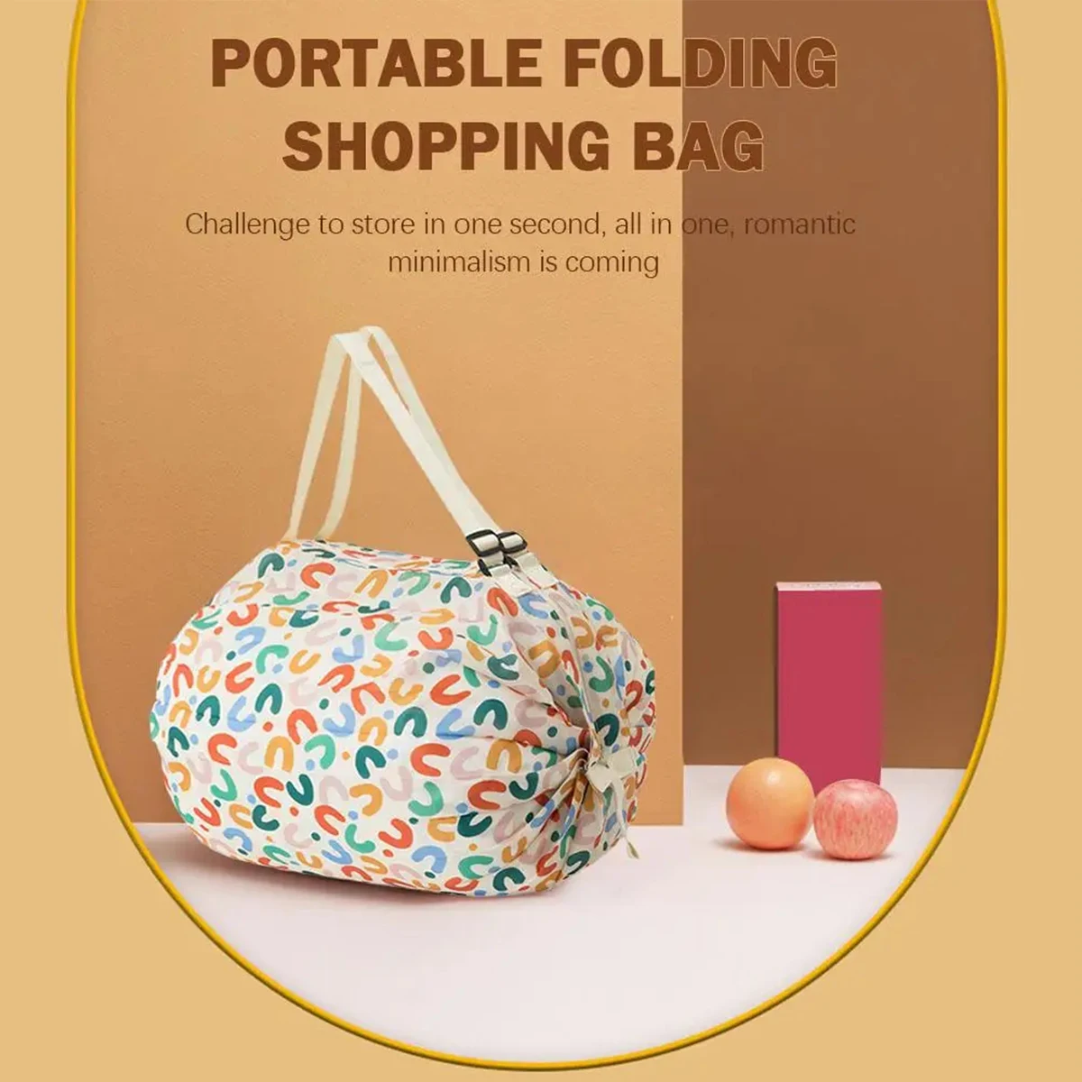 Flower Folding Eco Shopping Bag Travelling Shoulder Portable Thickened Large Grocery Shopper Supermarket Eco Bag