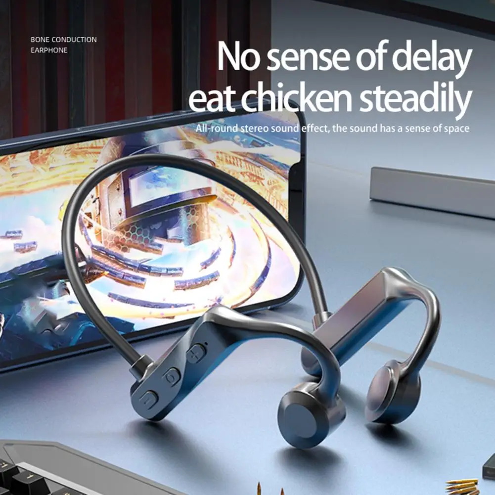 高品質の防水スポーツヘッドセット,骨伝導イヤフォン,安定した長寿命バッテリー,Bluetooth互換,ワイヤレスヘッドセット