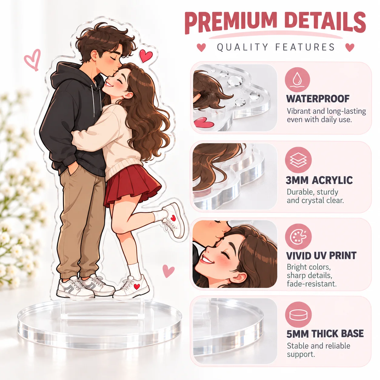写真入りのカスタムアクリル製スタンド。かわいいキャラクターの - Home Office Gifts のレビューと価格