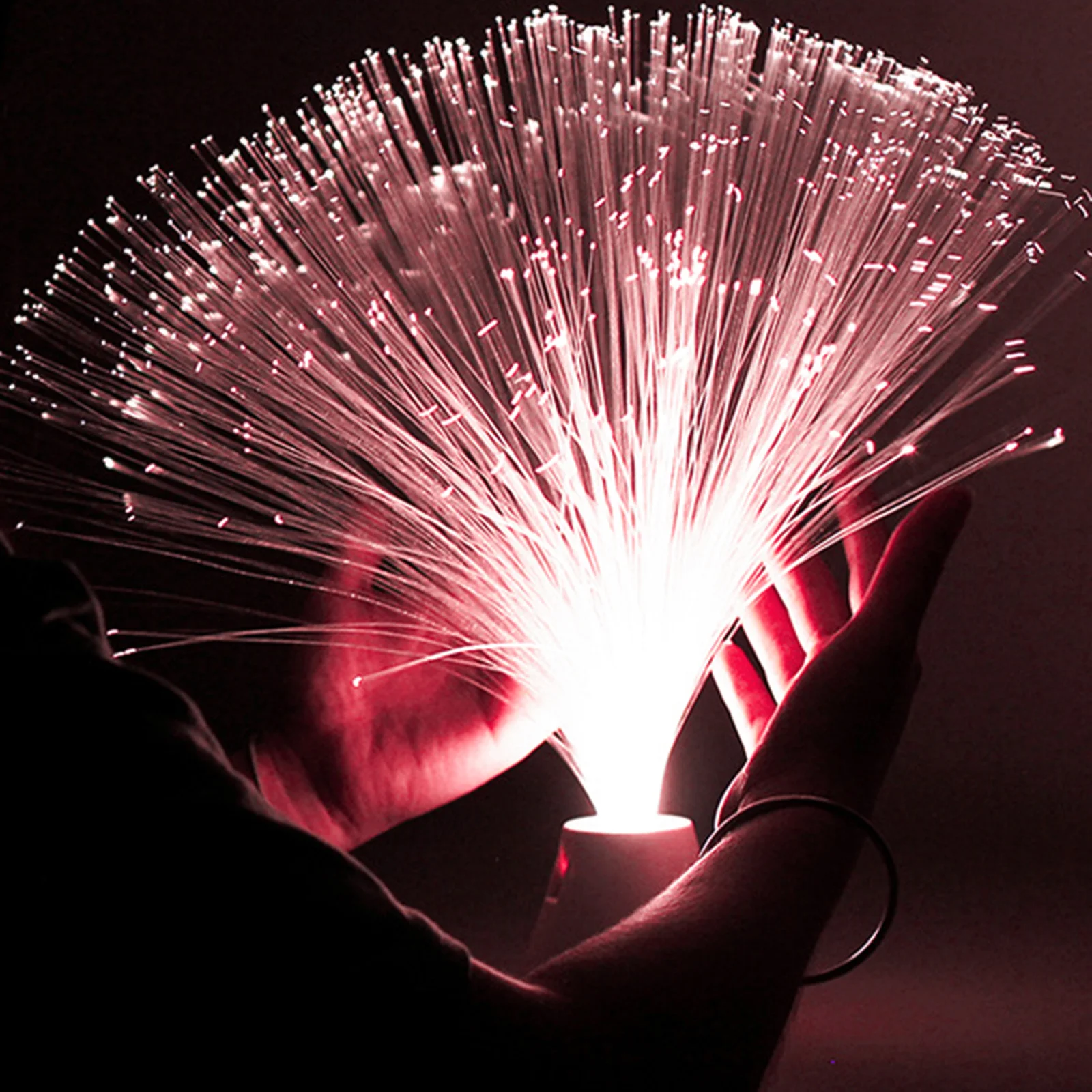 Luz de fibra óptica usb mudança de cor sensorial decorativa luz da noite lâmpada ambiente relaxante lâmpada humor para o quarto mesa