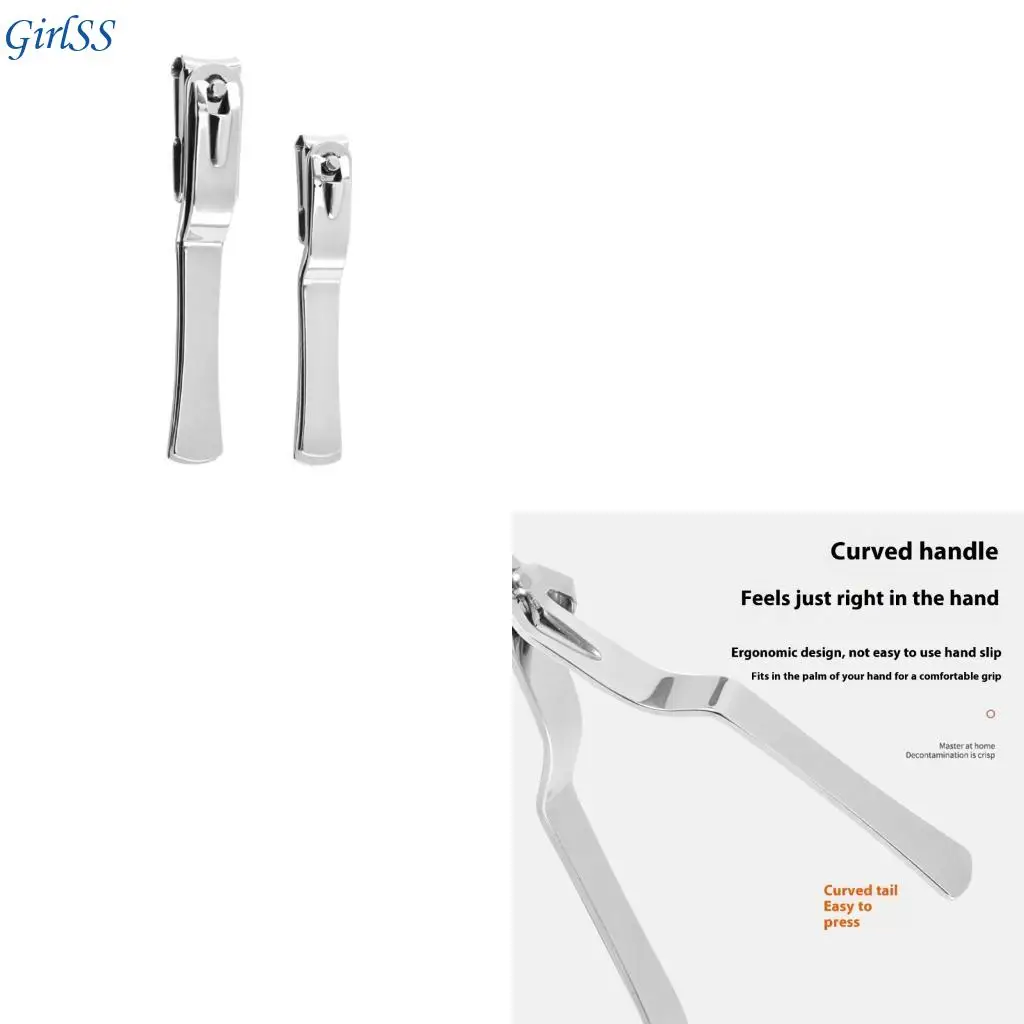 تصميم دوار لقص الأظافر من الفولاذ المقاوم للصدأ بشفرة واسعة لتشذيب دقيق T4MB