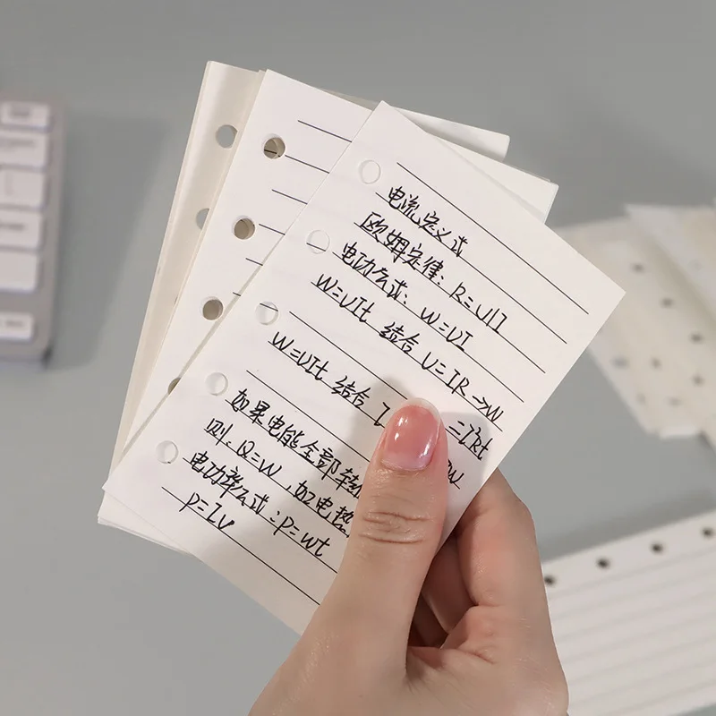 40pcs Paper Refills M5 Loose Leaf Notebook Replace Page 5 Rings A8 Binder Journal Student Stationery m5 다이어리