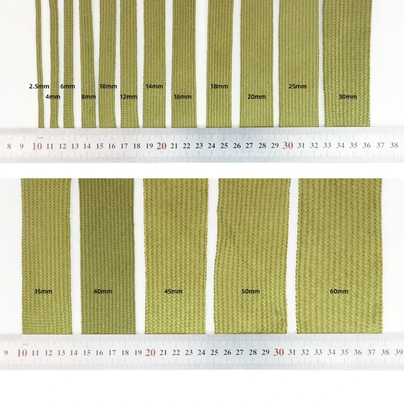 Полиамидная кабельная муфта, черный армейский зеленый 2,5 мм ~ 60 мм, мягкая плотная плетеная изоляционная проволока высокой плотности, защитная оболочка