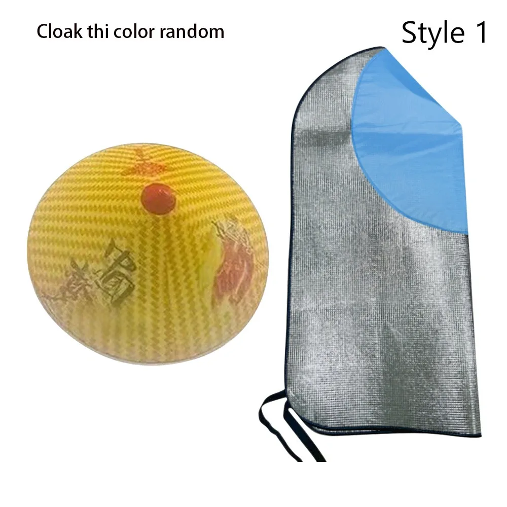 

New Heat Insulation Sun Hats Cloak thi Wide Brim Tea Picking Cap Sun&UV Thickened Sun Visor Cap Outdoor Dry Farming Planting