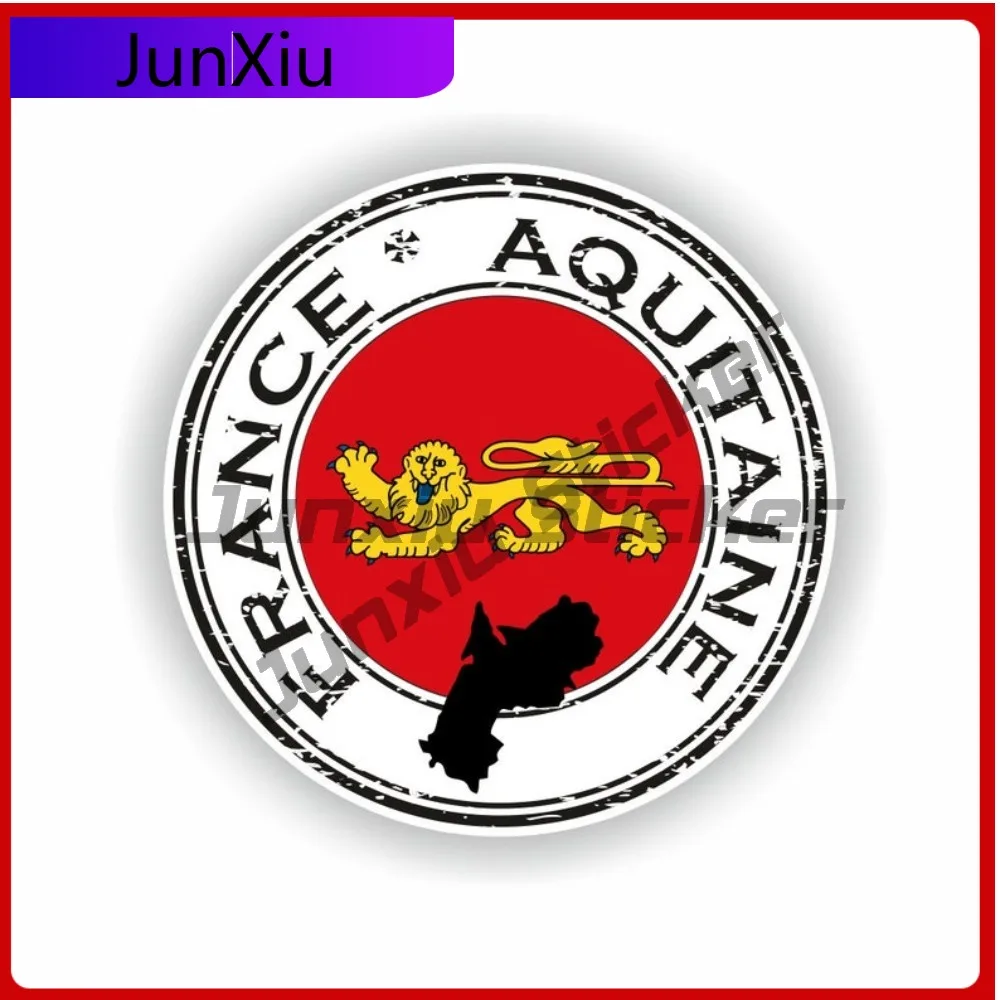 

Aquitaine Seal Round National Map Flag Graphic Creative Funny Vinyl Car Decorative Sticker Decal Anti Scratch Exterior Vinyl