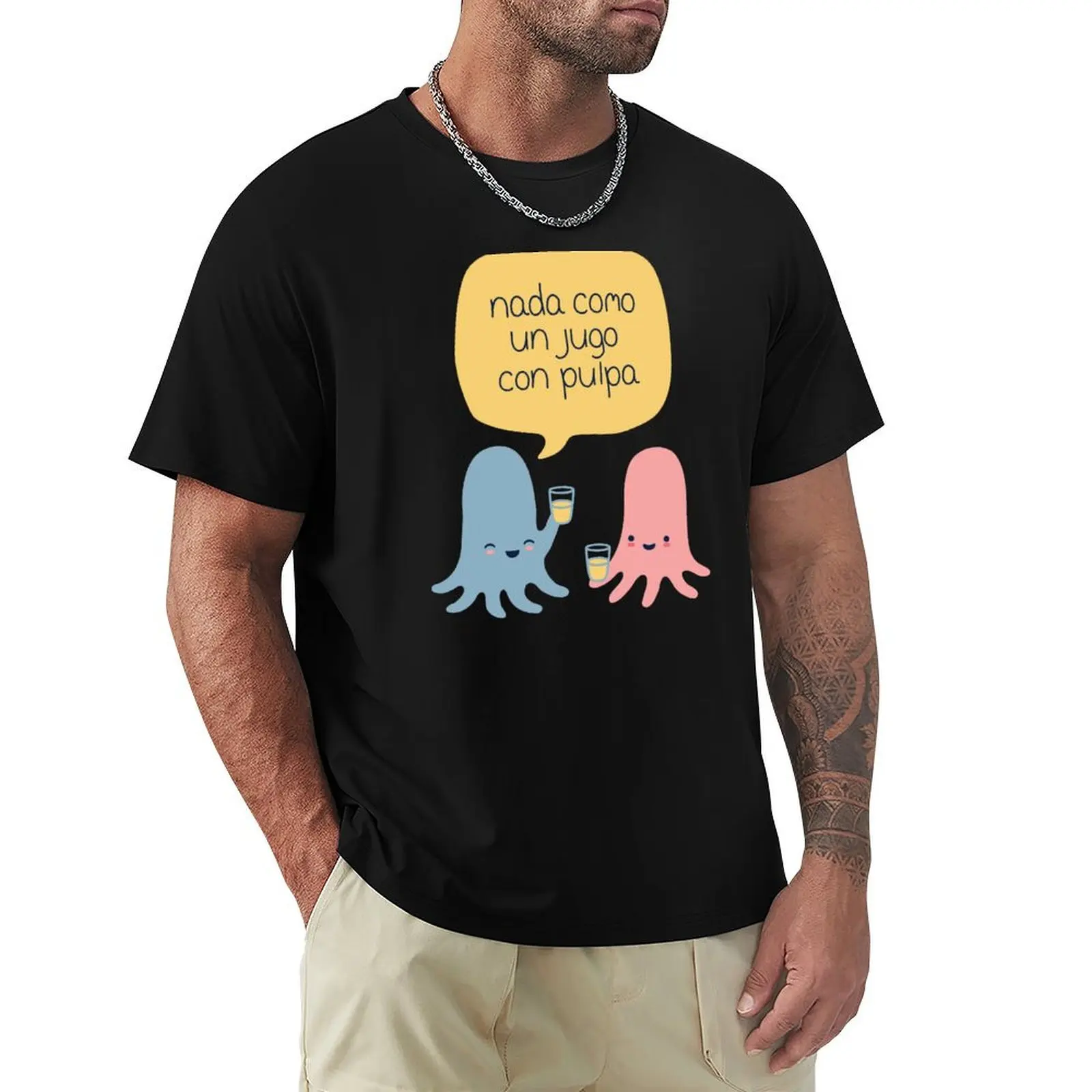 Camiseta Jugo con pulpa con diseño gráfico simple