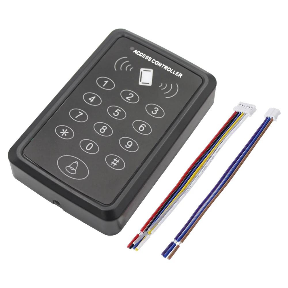 Teclado RFID para sistema de Control de acceso, cubierta de teclado impermeable para exteriores, 10 piezas, EM4100/TK4100, Keyfobs, abridor de