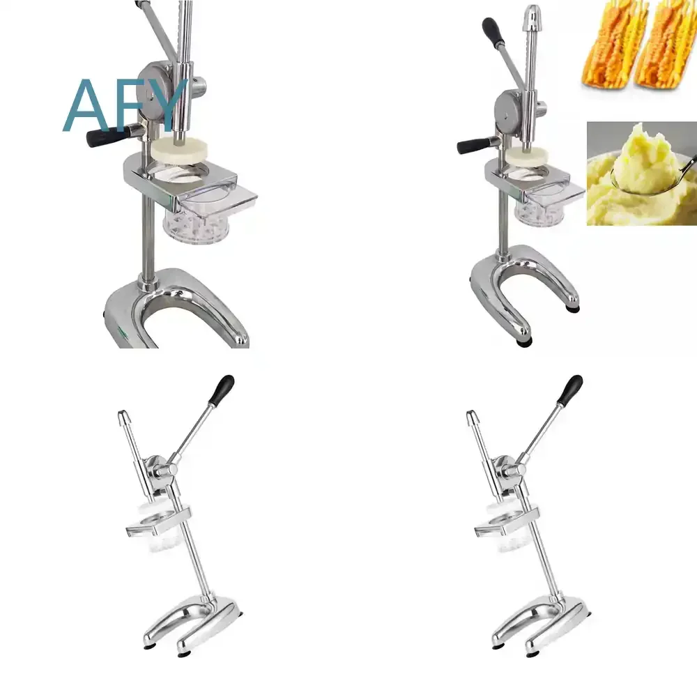 Super Long French Fries Maker for Manual Squeeze Machine Extrusion Batter Mashed Potatoes Fried Chip Processor Tool for