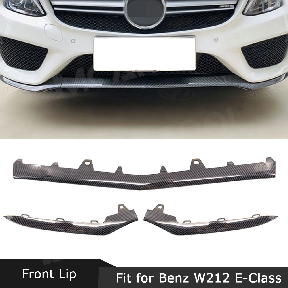 

Carbon Fiber Car Front Bumper Chrome Grille Cover Trim Molding For Mercedes Benz E-Class W212 E200 E220 E250 E300 E350 2014-2016