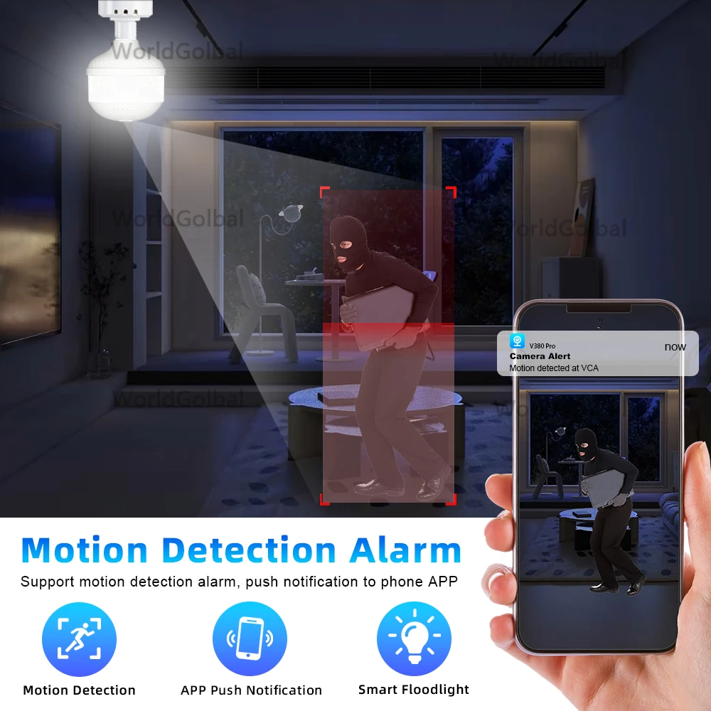 V380 Pro Wifi كاميرا بانوراما 1080P 5MP كاميرا الأمن 360 درجة عين السمكة البانورامية IP كاميرا للرؤية الليلية كاميرا مراقبة