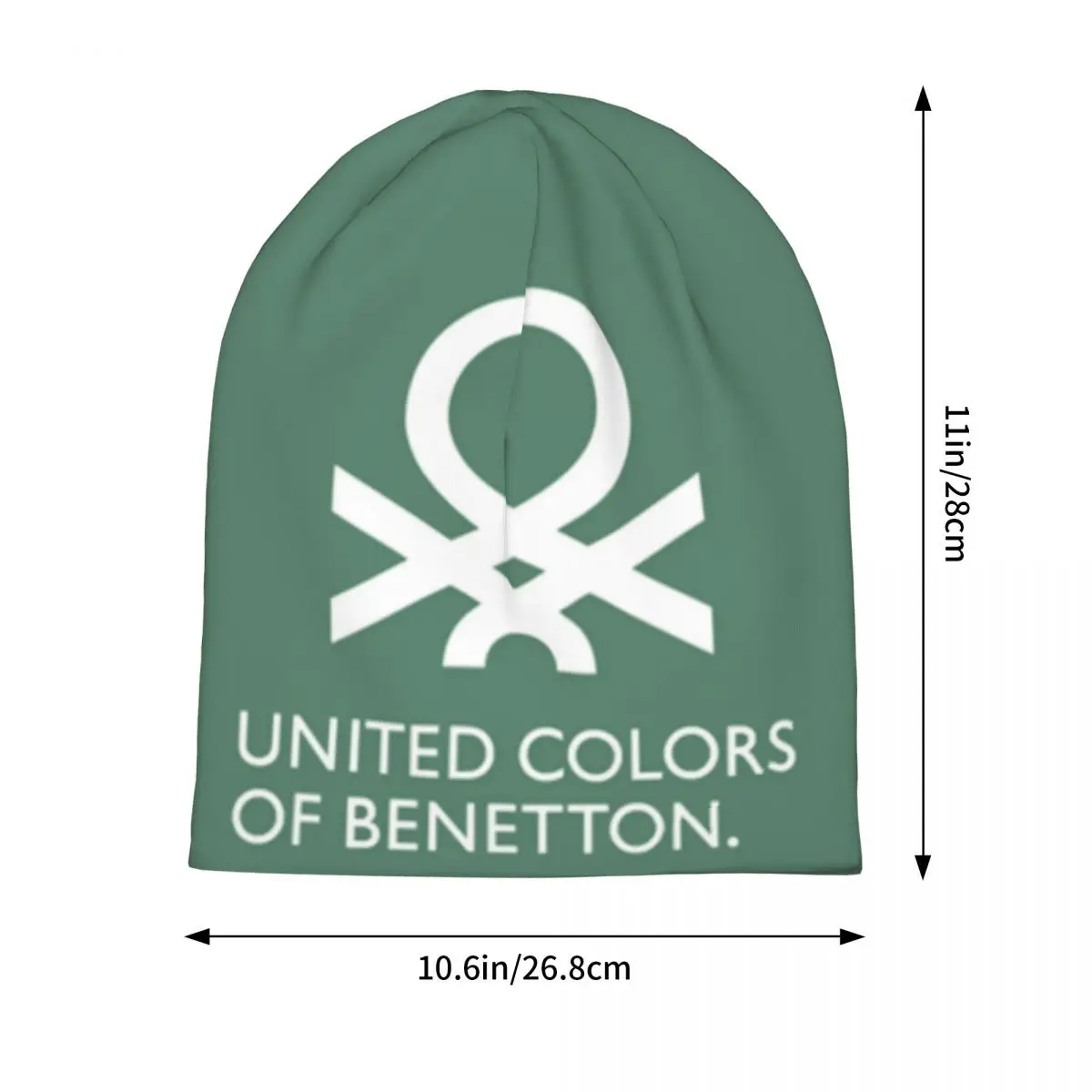 United Colors Of Benetton Warm Knitted Cap Hip Hop Bonnet Hat Autumn Winter Outdoor Beanies Hats for Men Women Adult