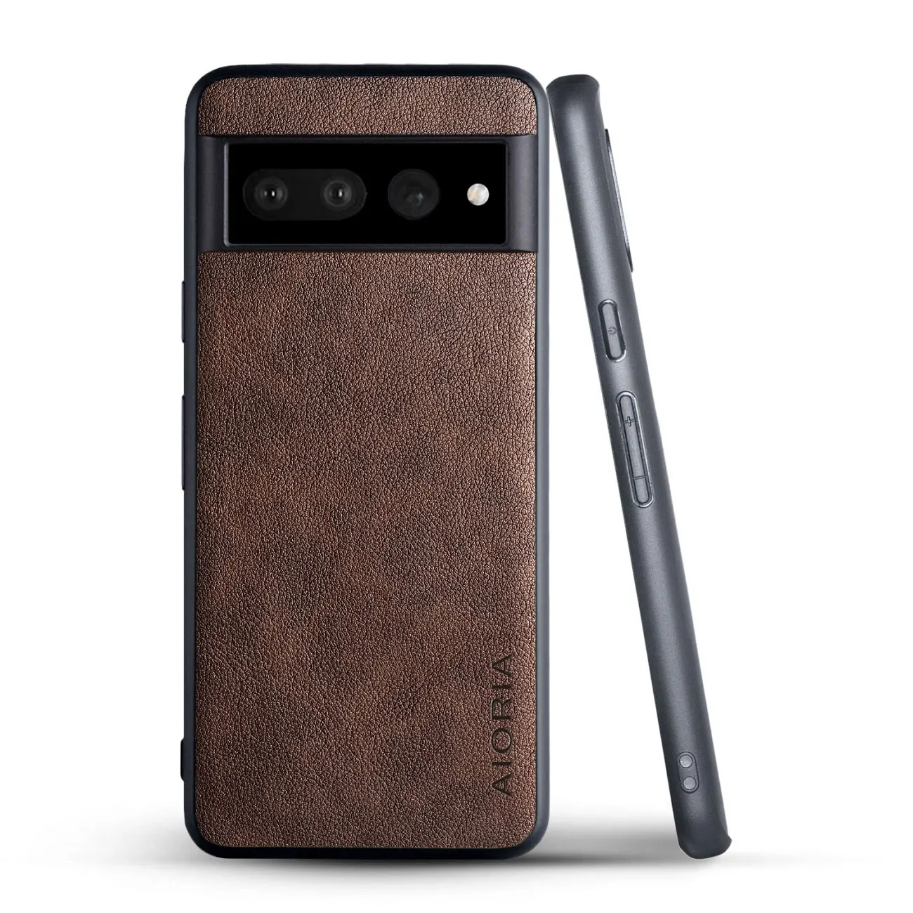 PU Leather Case for Google Pixel 8 Pro 7 Pro 7A 6 6A Business Style Hard PC with PU Around Edge Simply Design