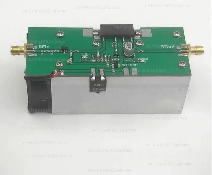 433MHZ 350-480MHZ 13W UHF RF Radio Power Amplifier AMP DMR with heatsink view 2
