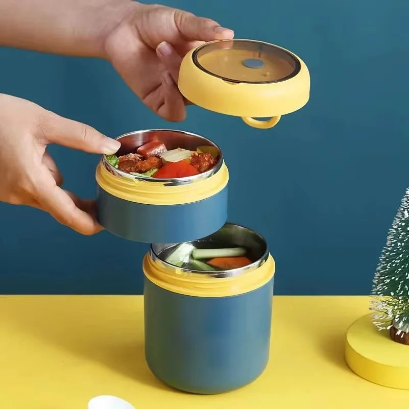 530ml/710ml Food Thermal Jar Insulated Soup Cup Thermos Containers Stainless Steel Lunch Box Thermo Keep Hot for School Children view 6