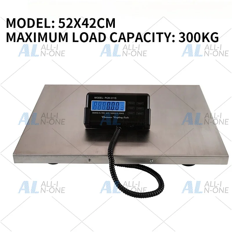 Precision electronic scale, hand luggage scale 200/300/500KG, pet scale, stainless steel express scale, livestock scale