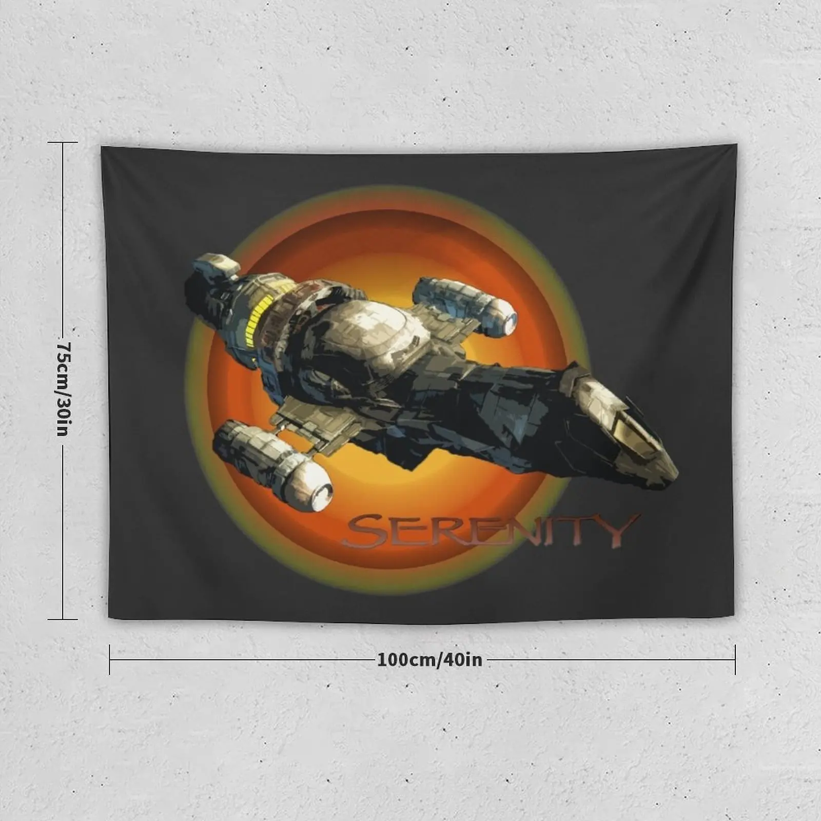 Firefly - Serenity Spaceship Tapestry Art Mural Wallpaper Tapestry