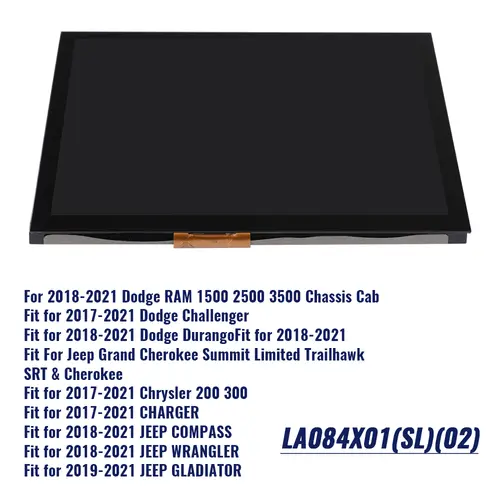 LA084X01-SL01 SL02 03 LCD Display Touch Screen Uconnect 8.4 inch LA084X01 Radio Navigation For Dodge RAM Jeep Chrysler 2017-2022 - Image 3
