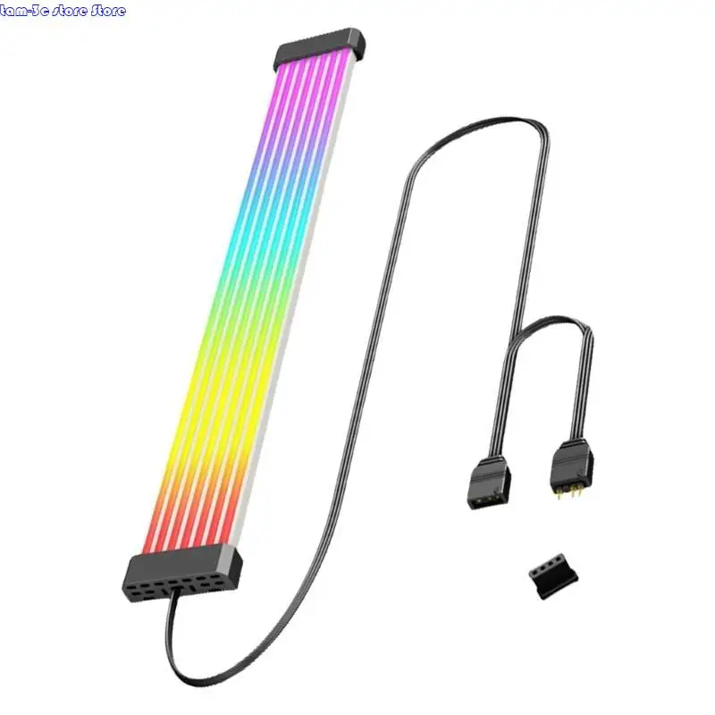 D0UA SOFT SILICONE 8PIN GPU ARGB Extension Cable 5V3PIN ARGB SYNCINGIN