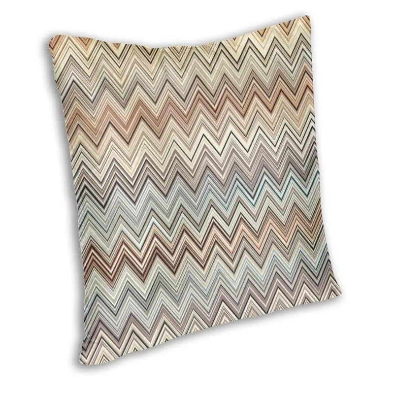 Nordic Zig Zag Multicolor Throw Pillow Case Home Decorative Custom Camouflage Cushion Cover 40x40cm for Living Room Decoration