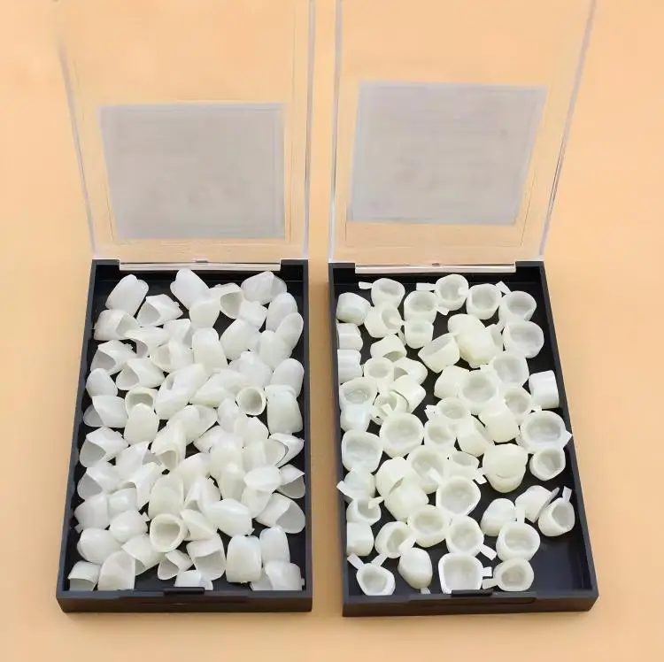 Complete Set of Plastic Dental Crown Models,Anterior&Posterior Temporary Crowns for Teeth Shaping Practice,Reusable TeachingLabs