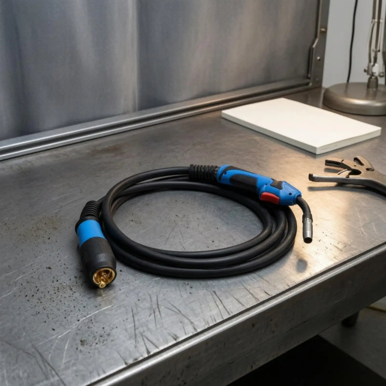 MB15AK Brazing with Flexible Cable Ergonomic MB15AK MIG Brazing Kink Resistant for Fabrication Workers, Workshop Repairs,