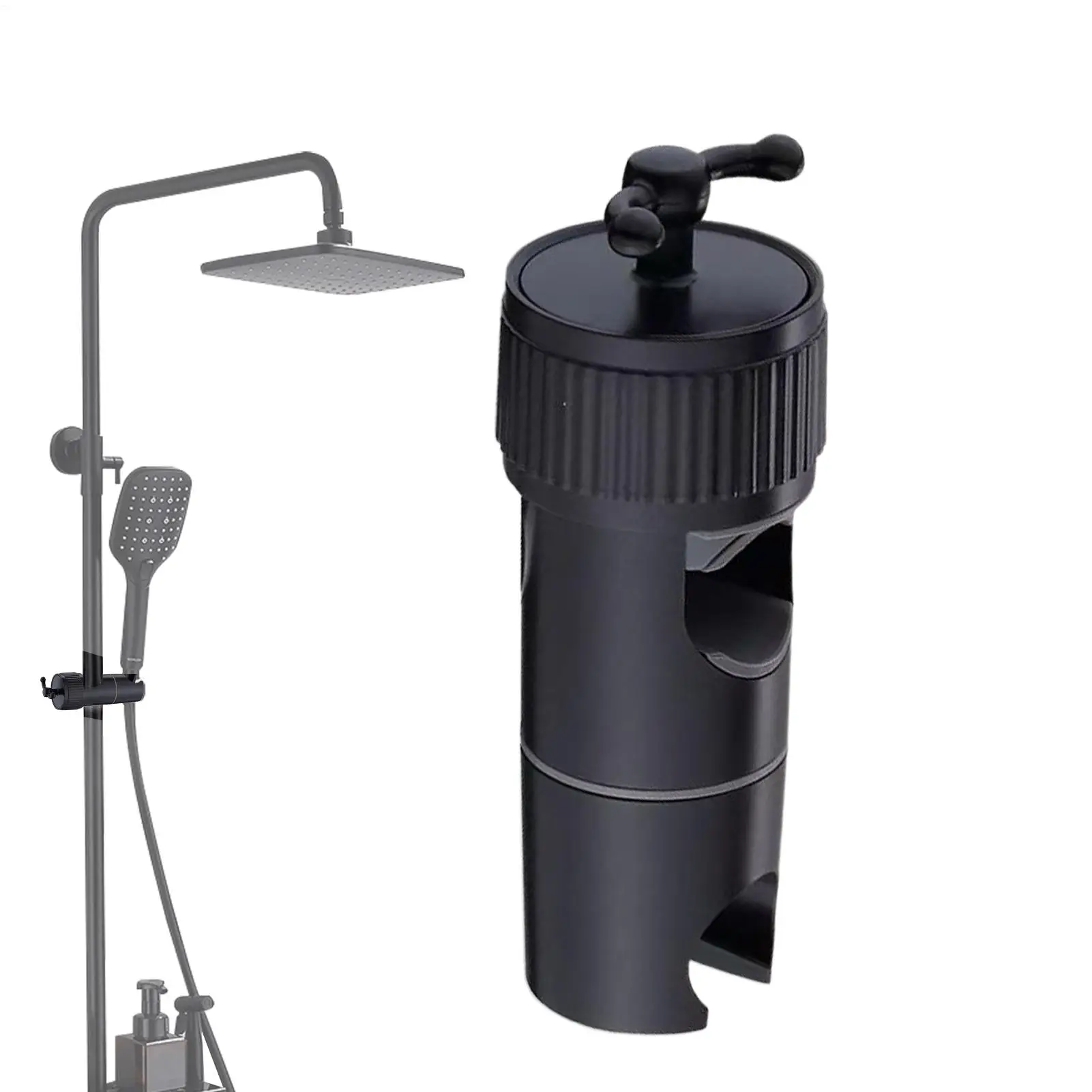 

Ручной держатель для душа без сверления, держатель для ручного душа, нескользящая насадка для душа, стойка для распыления для отеля, квартиры, общежития, домашнего использования