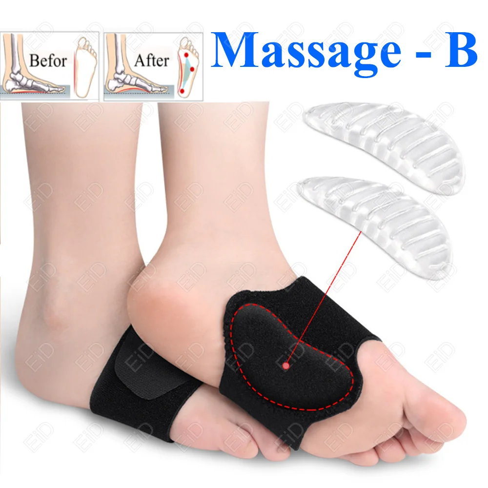 Silikon-Gel-Fußsohlenbandage, Fußgewölbe-Sportpolster, Unterstützung bei Plattfüßen, orthopädisches Polster, Fußvalgus-Sohlenpolster für Hallux-Valgus-Korrektur – Detail 9