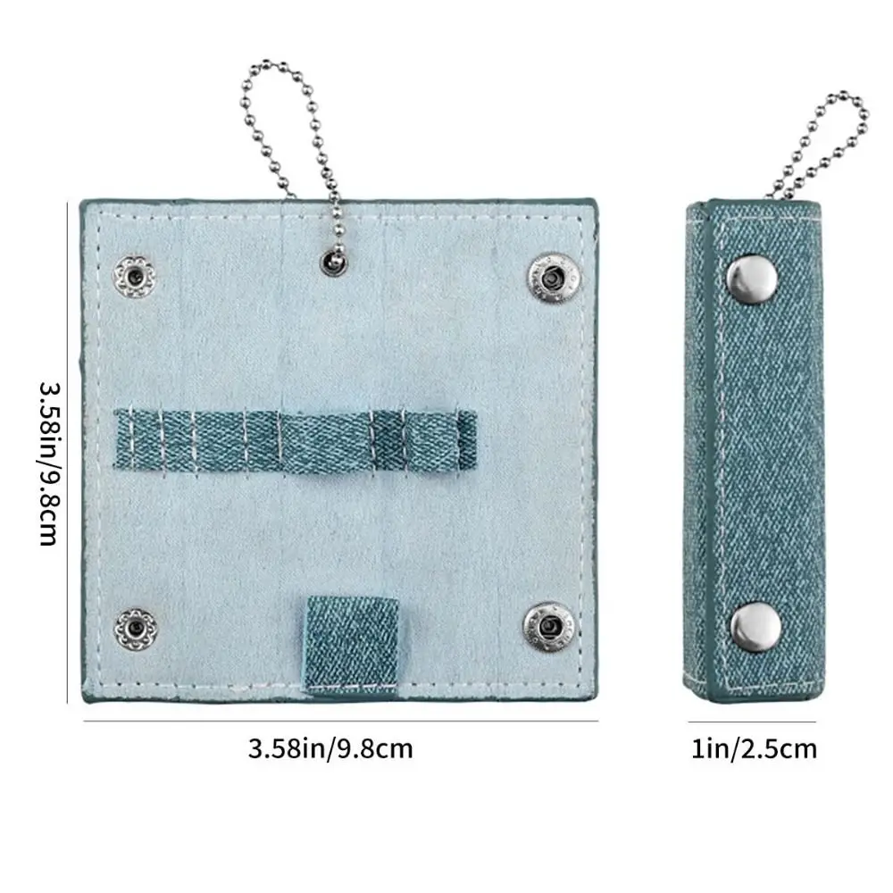 Kit de coupe-ongles de voyage 4 en 1, Mini étui en cuir PU, ensemble d'outils de manucure, cuillère d'oreille en acier inoxydable, outil de coupe des sourcils