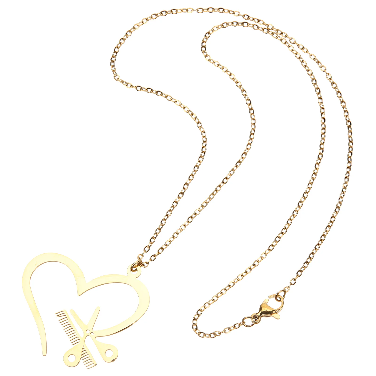 المرأة القلب قلادة مقص مشط قلادة لذيذ سلسلة الترقوة مجوهرات عصرية هدية للمناسبات الخاصة