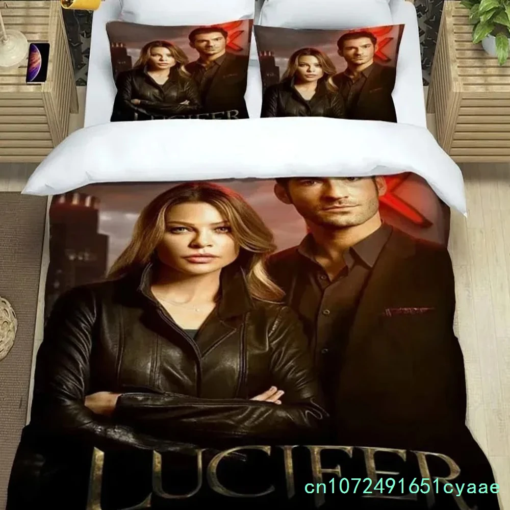 Set Tempat Tidur Lucifer Untuk - Linen Duvet Cover ulasan dan harga