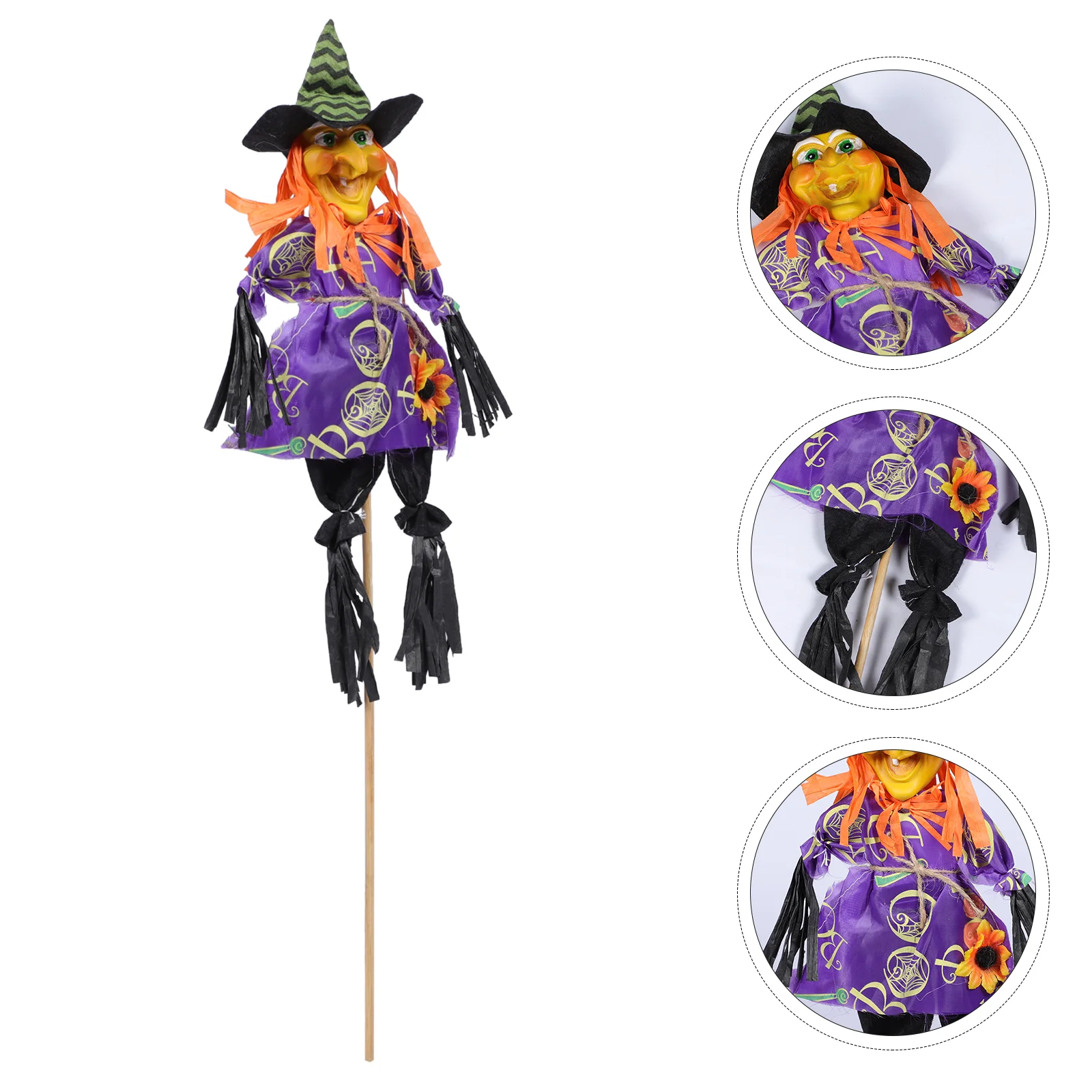 

Halloween Scarecrow Ornaments Themed Decorations Delicate Straw Dolls Props Outdoor Lawn Insert