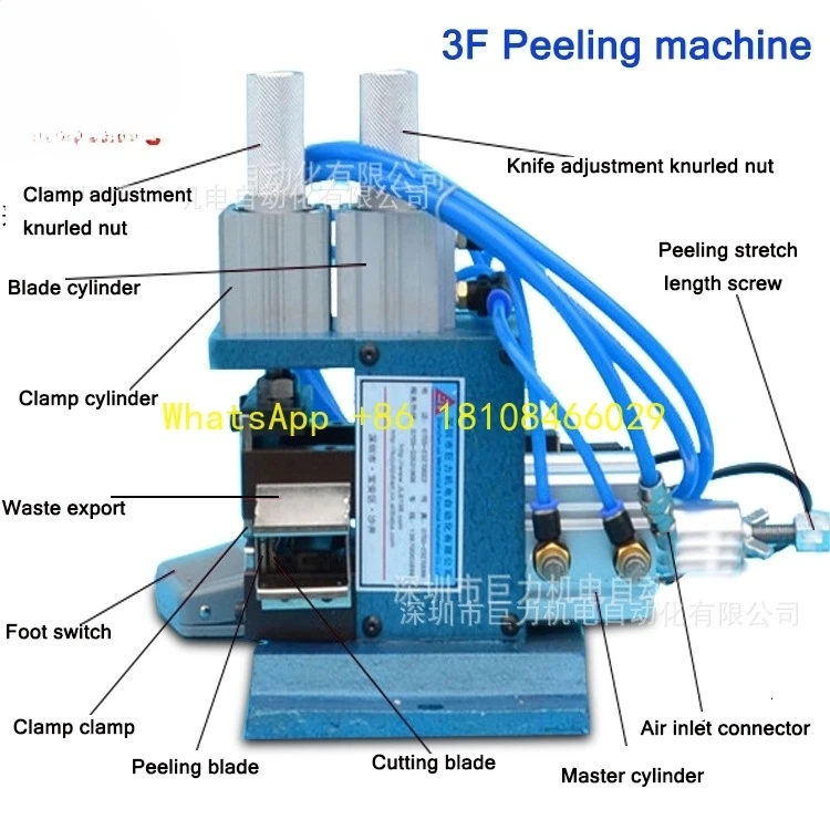 

v Machine for Processing Thin Electric Wires Manual 3FN Wire Stripping and Twisting