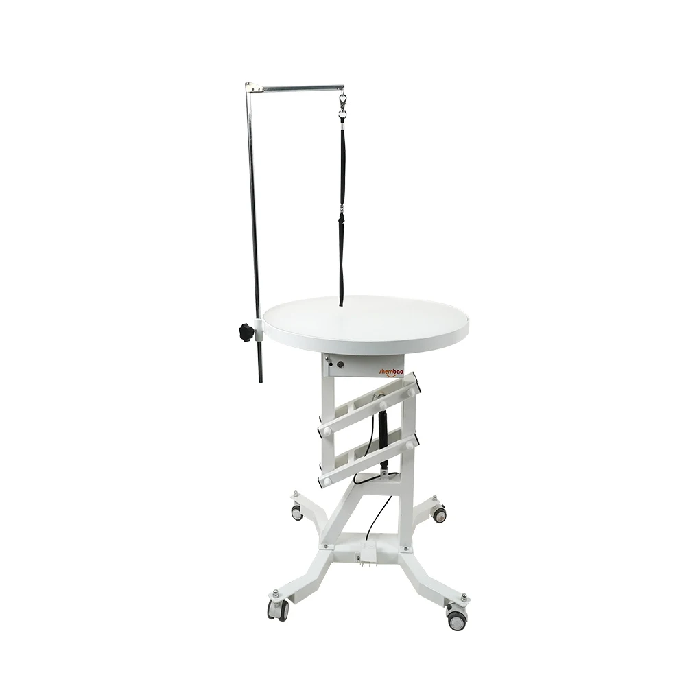Shernbao FT-831 PRO Air Lifting Round Grooming Table With Bicolor LED Light Dog Grooming Table