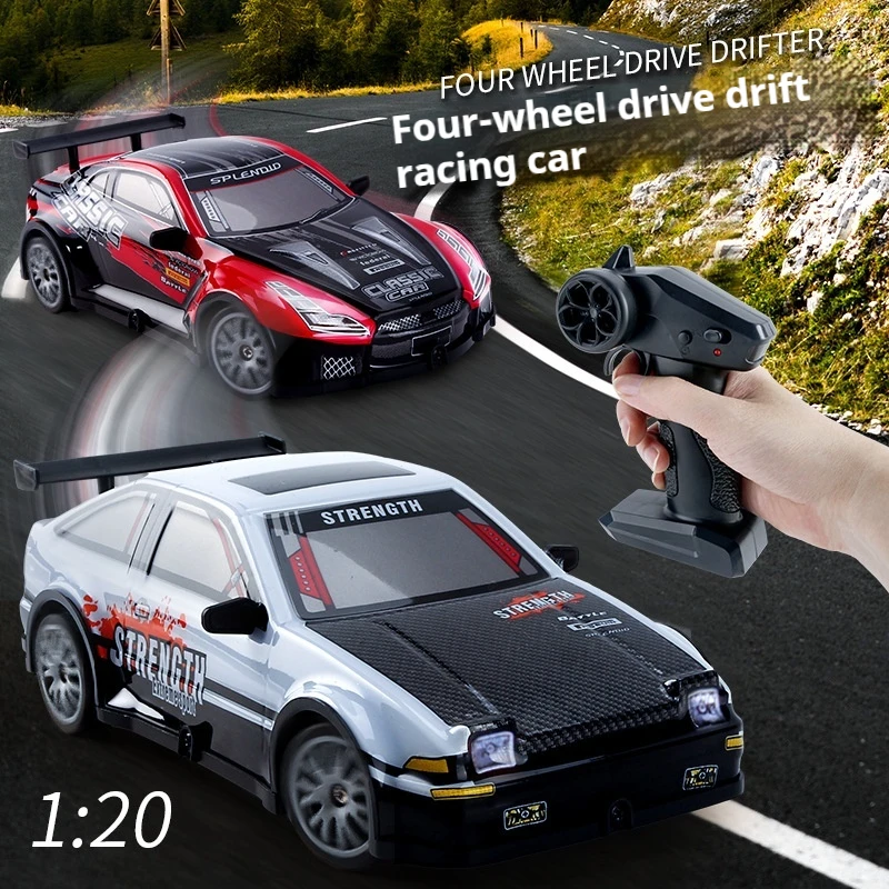 New 1:20 Rc Cars Four Wheel Drive Drift Racing Car 2.4g Multiplayer Racing Light Remote Control Car Toy Model Car Outdoor