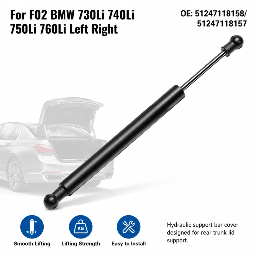 Hydraulic Support Bar Cover for F02 BMW 730Li 740Li 750Li 760Li Left Right