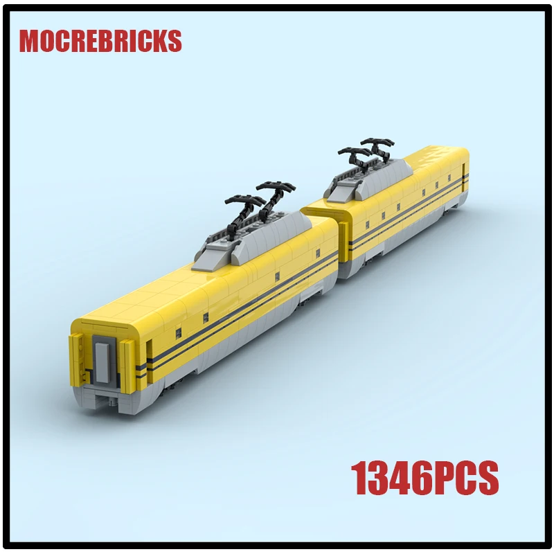 سكة حديد المدينة دكتور يلو (فئة (923) مدرب 1 و 7 مكعبات بناء لتقوم بها بنفسك نموذج قطار الركاب الطوب ألعاب عيد ميلاد الأطفال الإبداعية