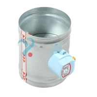 AC220V 80-400mm acero al carbono galvanizado amortiguador de aire eléctrico válvula de control de volumen conducto de aire motorizado