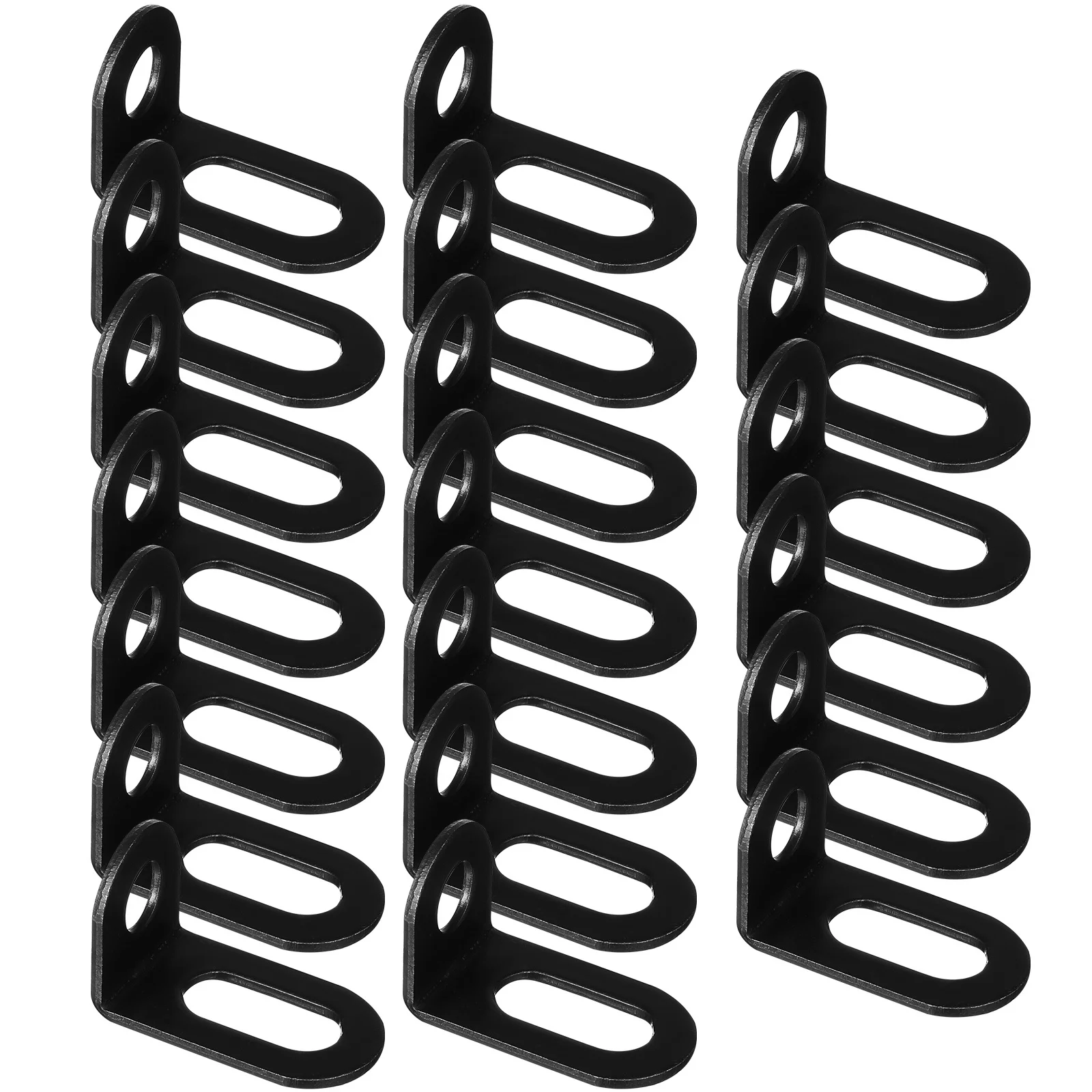 

20Pcs Iron Small L Brackets Corner Brace Wood Shelf Reinforcement Furniture Frame Angle Brackets L Bracket Shelf Bracket