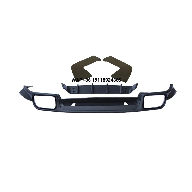 

For New Rear Guard and Rear Lip Cover for Cayenne Coupe 2018-2023 Bumper with Fog Light Cut-Outs