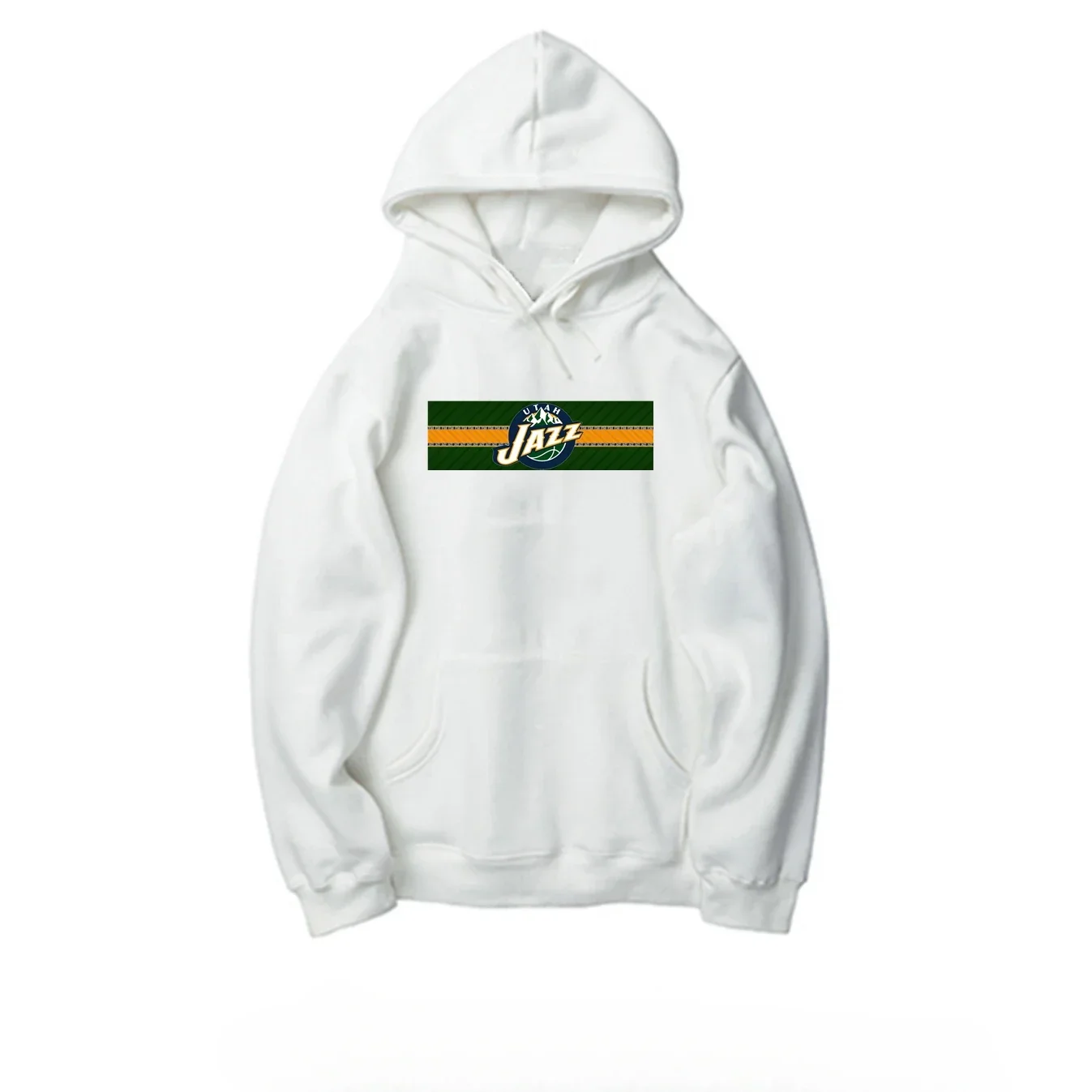 2024 Popular Basketball Around JAZZ Jazz Utah LOGO Personality Print Thick Hoodie Men and Women Can Be Customized Sports Style