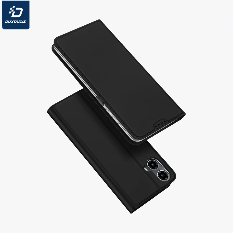 

DUX DUCIS роскошный флип ультратонкий кожаный кошелек Cace для Motorola Moto G34 магнитный кожаный слот для карт противоударный чехол для телефона