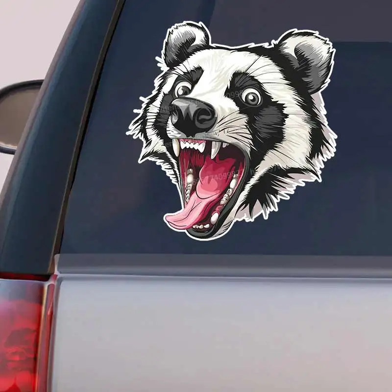 

Funny Badger Car Stickers Vinyl Detachable Waterproof Outdoor Car Bumper Window Notebook Computer Decoration Auto Parts Y361
