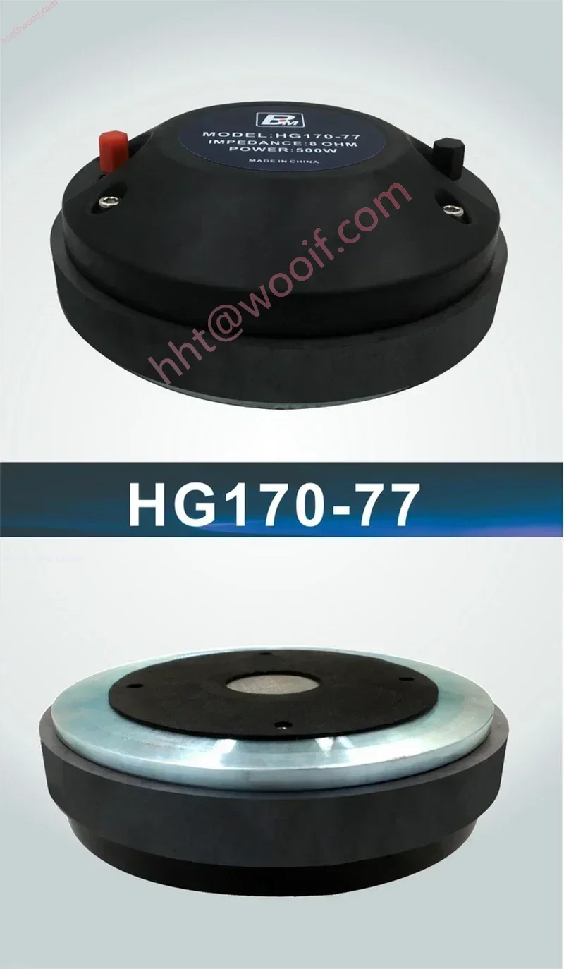PT-002 170 magnético 75 núcleo filme de titânio Hg170-77 tweeter driver cabeça profissional palco agudo cabeça 110db 8ohms 80-160w (1 peça)