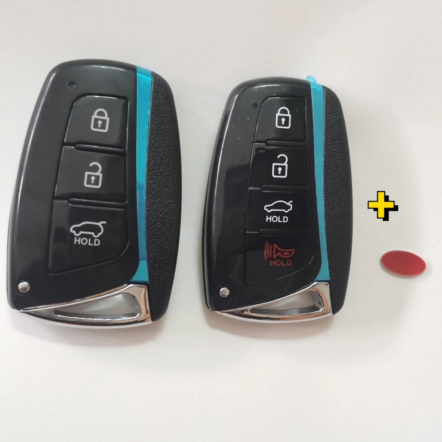 

Car Key Fob Case Shell Housing for Hyundai Santa Fe Sport Equus Centennial Grandeur Azera Genesis G80 2013-2015 2016 2017 IX45