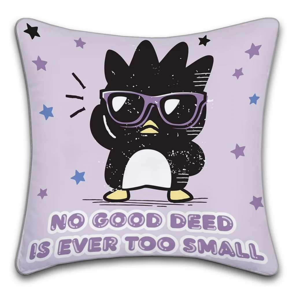 Sanrio BadBadtz-maru Anime  Personalized Pillow Cover Kids Bedroom Wild Party Decor Pillowcase kid Birthday shower Gift