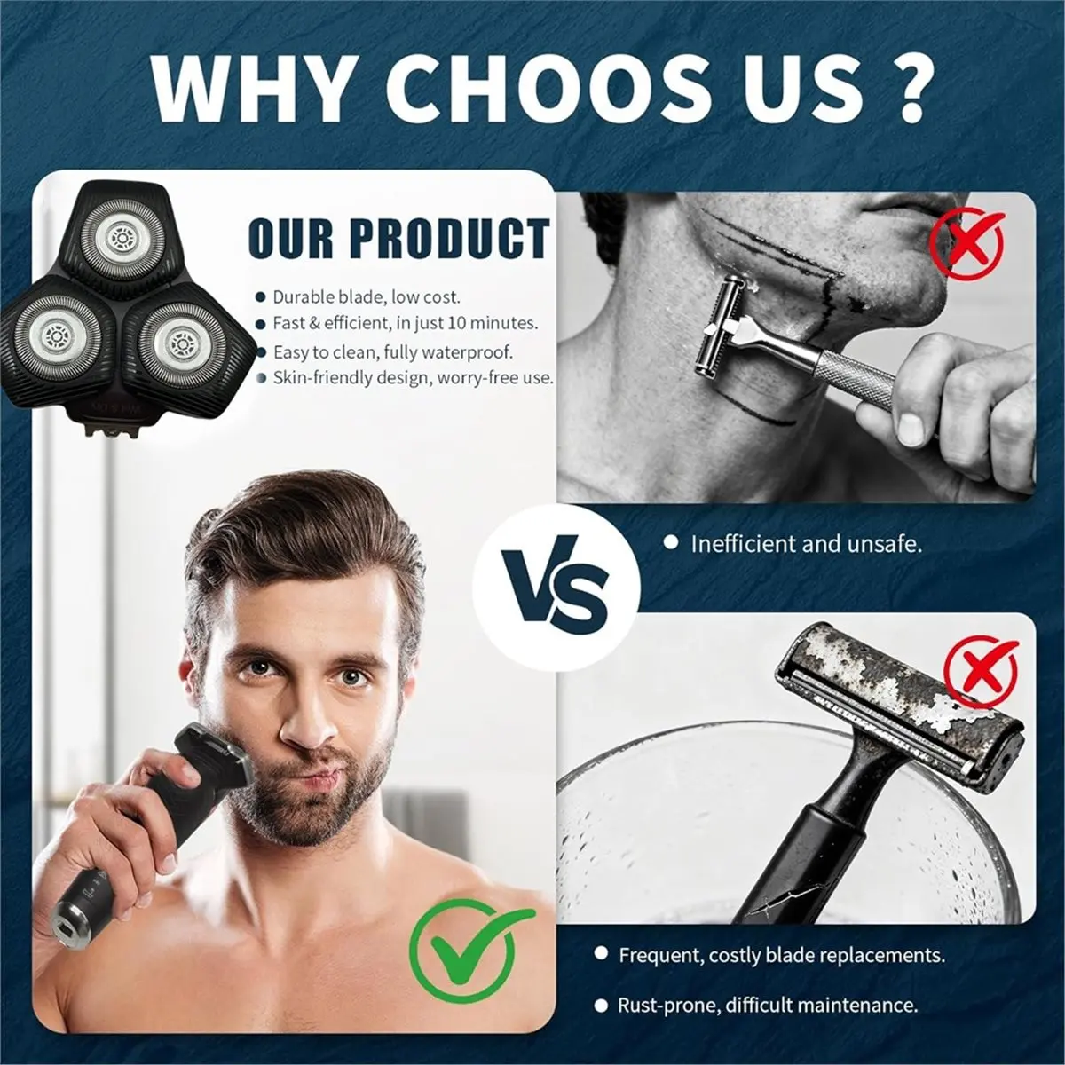 

Кронштейн головки бритвенного блока ABPO SH71 (нижняя часть) для бритв Philips Wet & Dry S5532, S5533, S7731, S7733, S9931, S9933