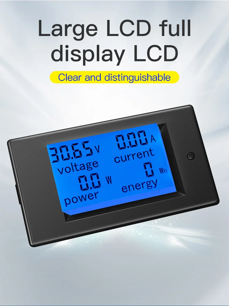 Upgrade USB-Anschluss pzem051 50/100a DC digitales Ampere meter Voltmeter 6,5-V 4 in1 lcd Motorrads pannung Strom Strom Energie monitor – Detail 4