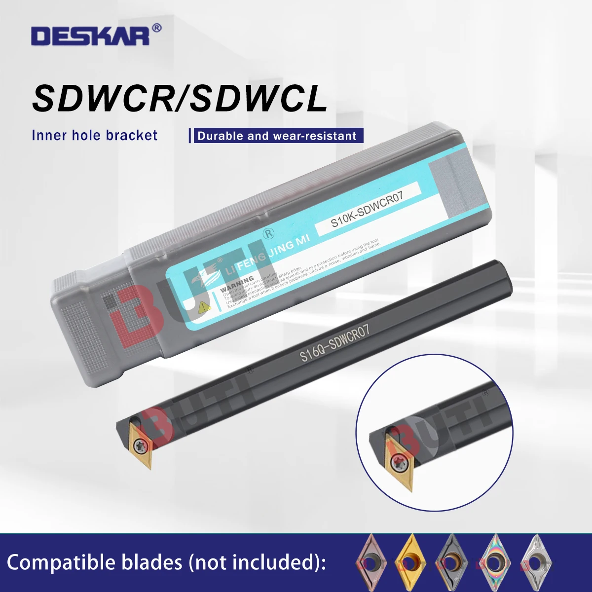 

DESKAR 100% Original S10K S12M S16Q S20R SDWCR07 Internal Turning Tool Holder SDWCR CNC Boring Bar Lathe Tool Suitable For DCMT